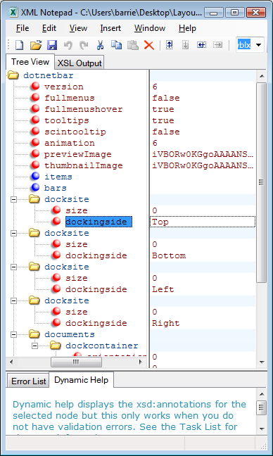 Note the positional data stored with this file.