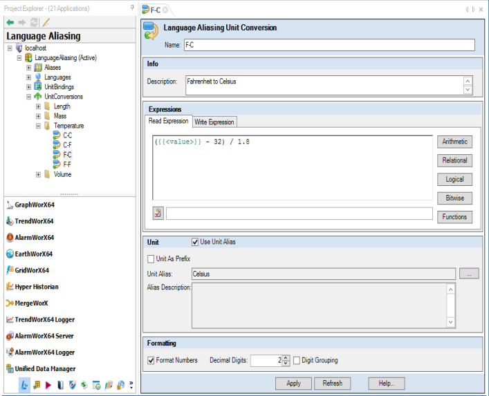 Unit conversions provide specific conversion formulas.