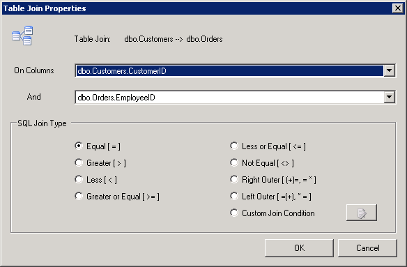 Advanced SQL Designer in GridWorX