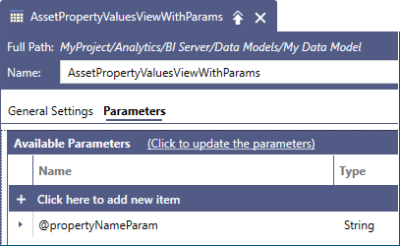 BI Data Query Parameters