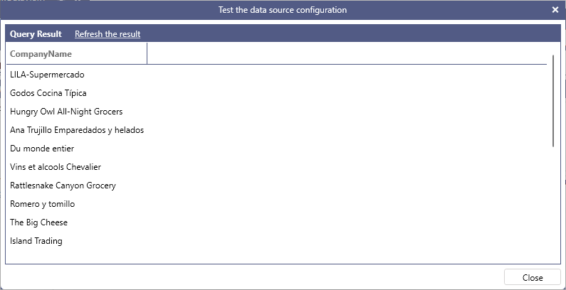 BI SQL WHERE