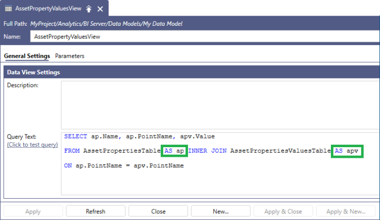 BI Server SQL in Data View