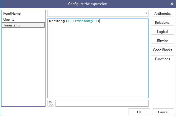 New Column Expression in Data Table Schema Panel