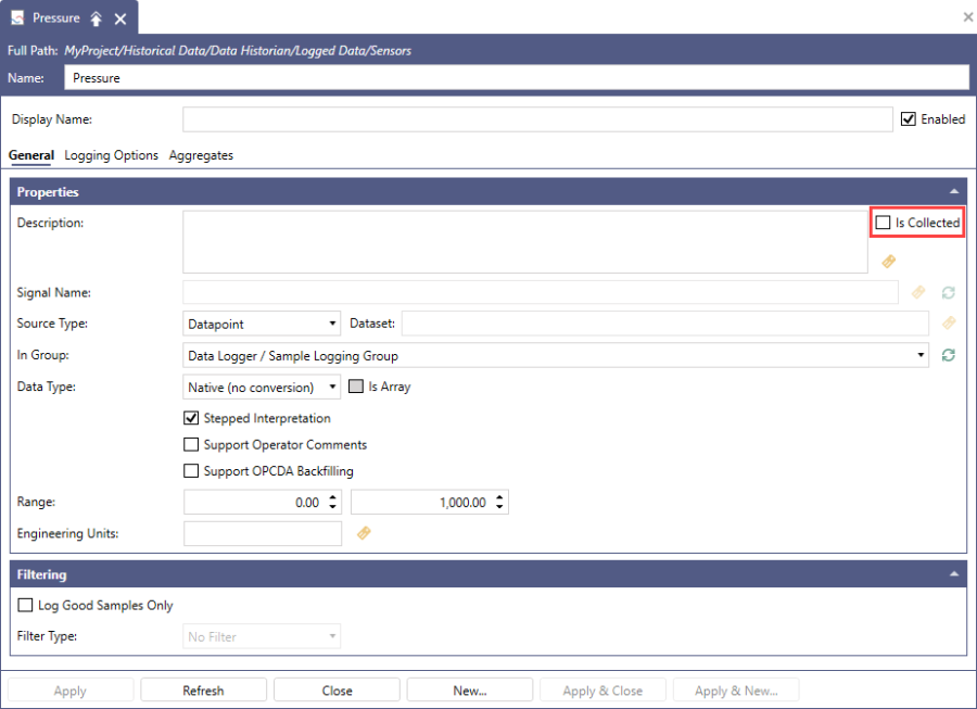 Configuring Data Historian Importer