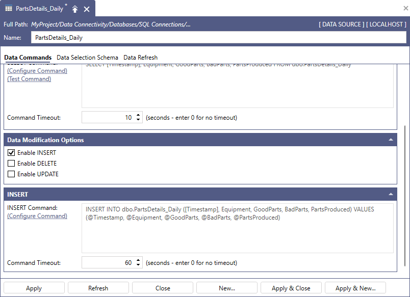 Creating a Writable Data Source