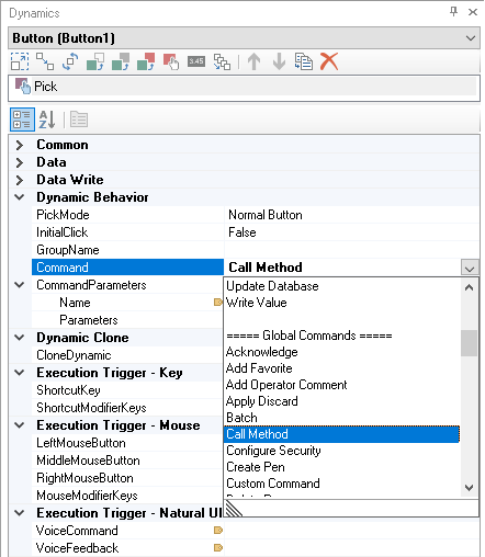 Selecting Call Method