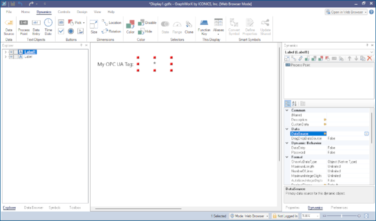 OPC UA Process Point - Data Source