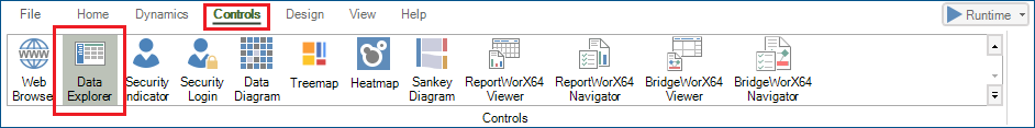 data explorer control