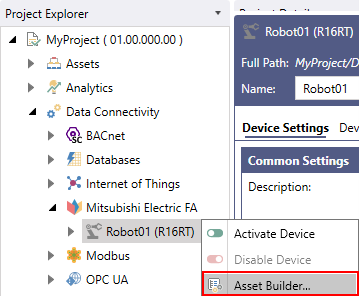 Connect to Robots via the iQ-R CPU+R16RT Robot CPU
